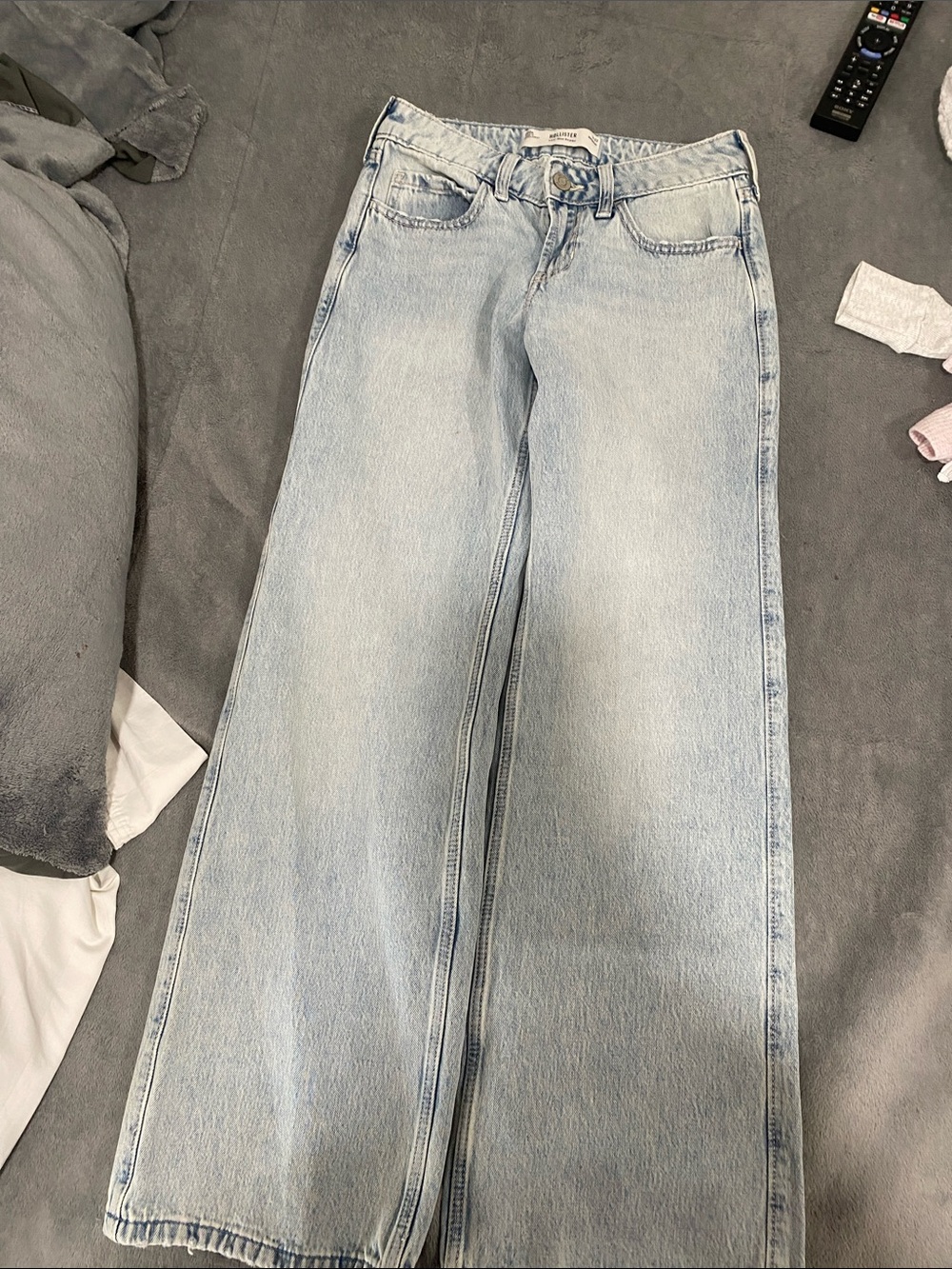 Hollister Light Blue Wide-Leg Jeans